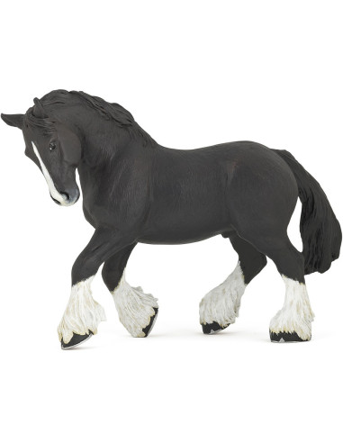 Papo Black Shire Stallion
