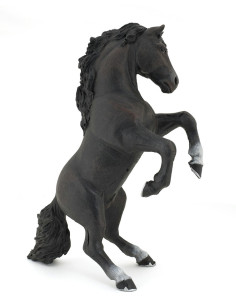Papo Rearing Black Horse