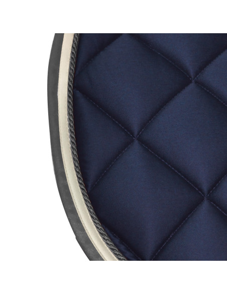 Tapis de selle Privilège Equitation Del Mar Marine/crème/gris clair