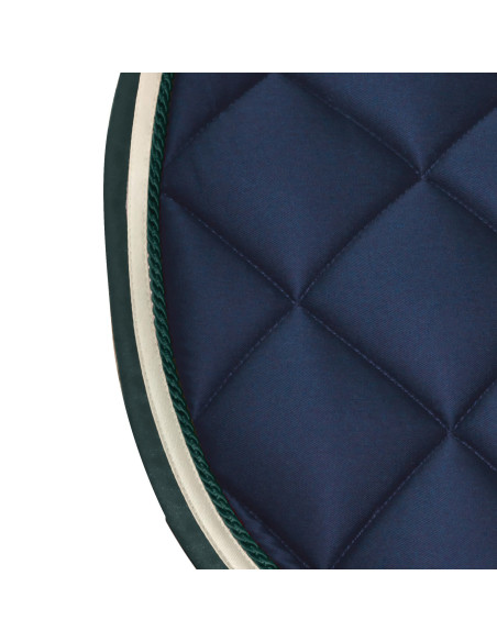 Tapis de selle Privilège Equitation Del Mar Marine/crème/vert forêt