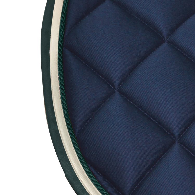 Tapis de selle Privilège Equitation Del Mar Marine/crème/vert forêt