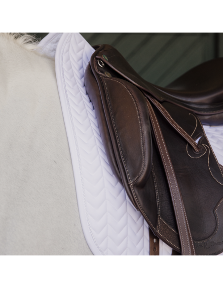 Tapis Kentucky Fishbone Dressage blanc