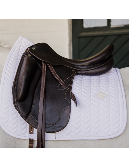 Tapis Kentucky Fishbone Dressage blanc