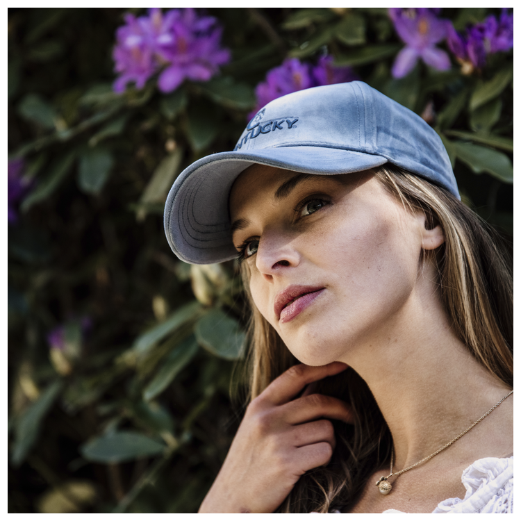 Casquette Kentucky Velvet bleu clair