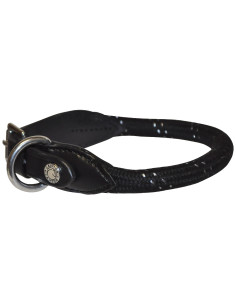 Collier + Laisse Canter Corde Noir/Noir