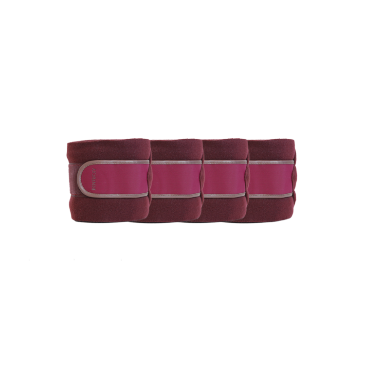 Bandes de Polo Polaire Kentucky Liseré Cuir bordeaux