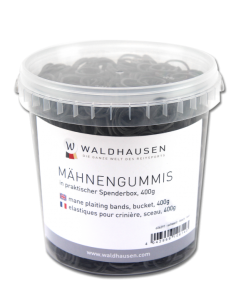 Elastiques Pour Crinière Waldhausen 400gr Noir