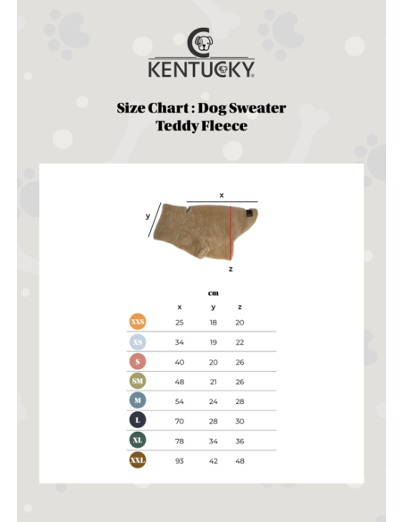 Pull Pour Chien Kentucky Teddy Fleece