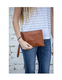Pochette Pénélope cognac