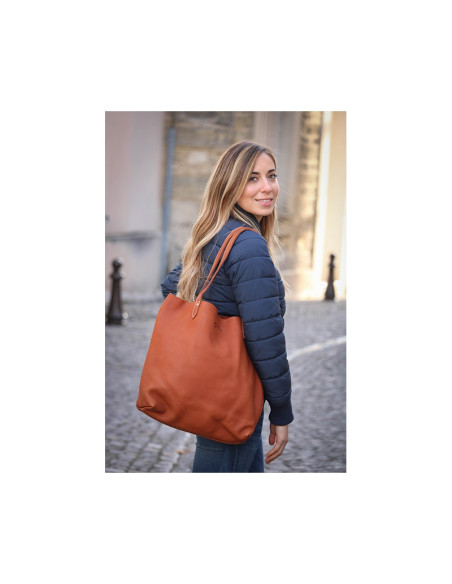Sac À Main Penelope "Tote Bag"  Cognac