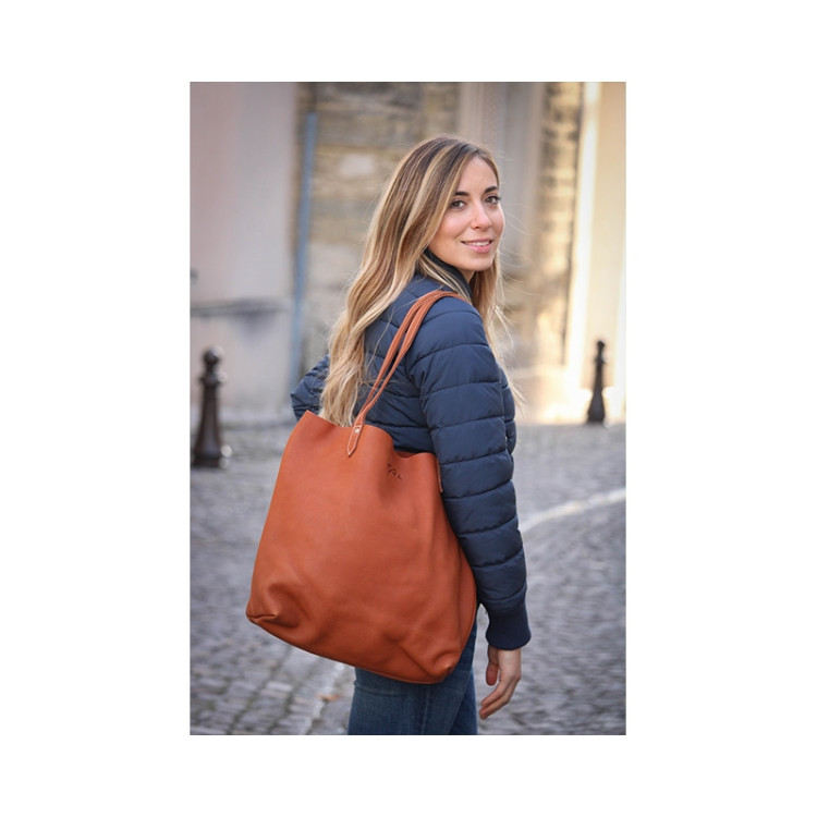 Sac À Main Penelope "Tote Bag"  Cognac