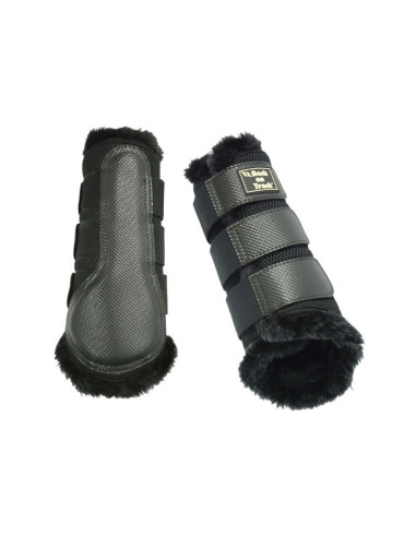 Back On Track 3D Mesh Brush Boots With Fur Lining