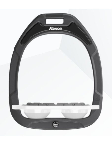 Cadre gris foncé plancher plat blanc élastomères blanc