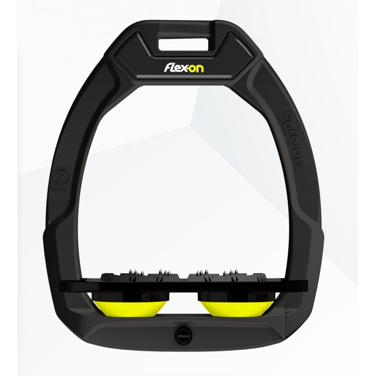 Etriers Flex On Safe On noir Plancher Incliné noir Gripp élastomères jaune