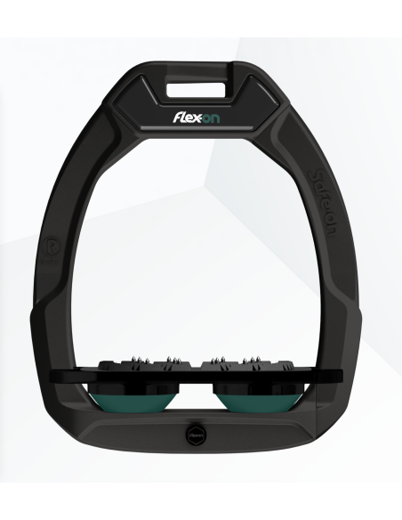 Etriers Flex On Safe On noir Plancher Incliné noir Gripp élastomères vert anglais