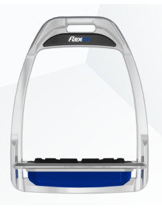 Etriers Flex On Hunter gris alu Plancher Plat Gripp élastomères blanc 2