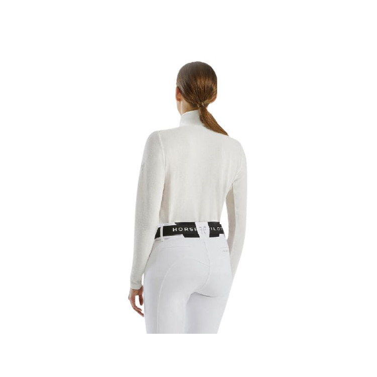 Polo Horse Pilot Suntech Blanc