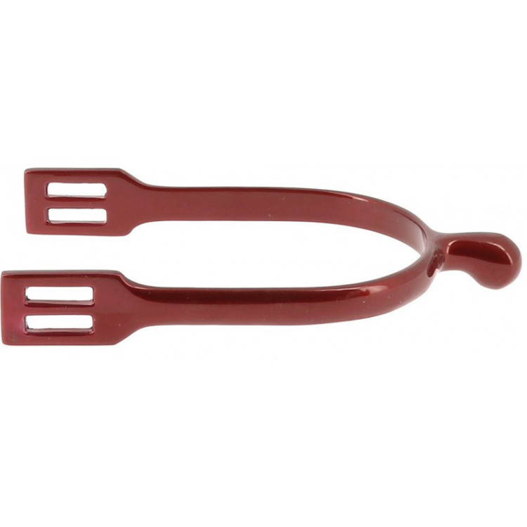 Eperons Feeling "Polo Color" Inox Coloré rouge