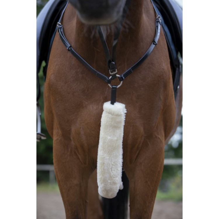 Fourreau Equithème De Collier De Chasse Teddy crème
