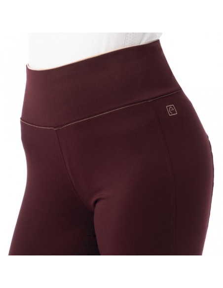 Legging Equithème Lyly rouge foncé