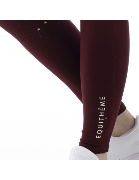 Legging Equithème Lyly rouge foncé