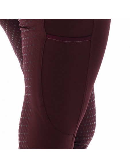 Legging Equithème Lyly rouge foncé