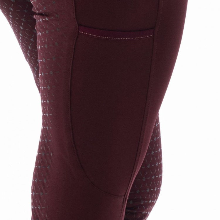 Legging Equithème Lyly rouge foncé