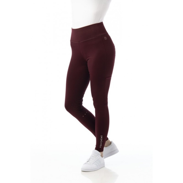 Legging Equithème Lyly rouge foncé