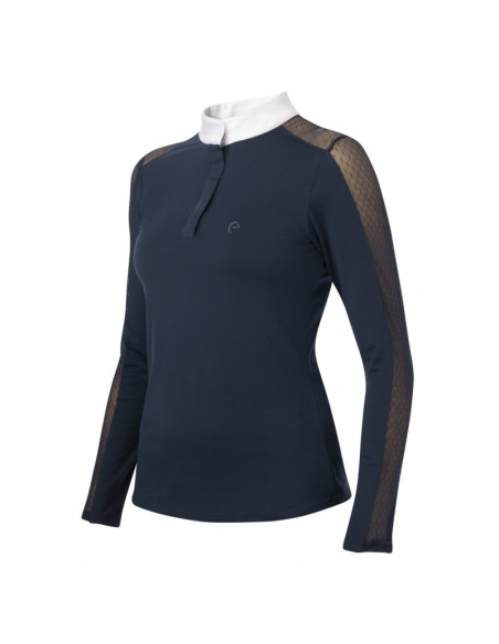 Polo Equithème Pekin Marine