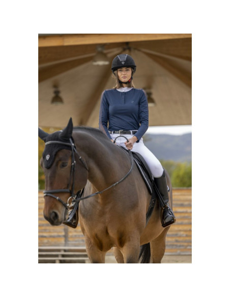 Polo Equithème Pekin Marine