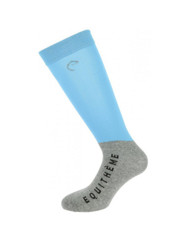 Chaussettes Equithème Compet Bleu ciel-gris clair