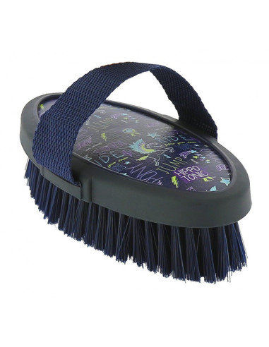 Brosse Douce Hippotonic Soft Fantaisie Grand Modèle Marine