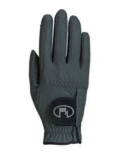 Gants Roeckl Lisboa Swarovski anthracite