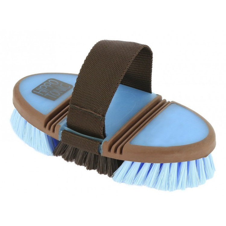 Brosse Douce Hippotonic "Softgrip" Flexible Ciel/Choco