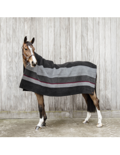 Couverture Séchante Kentucky Carré Heavy Stripes noir/gris 2