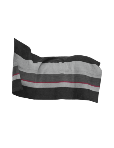 Couverture Séchante Kentucky Carré Heavy Stripes noir/gris