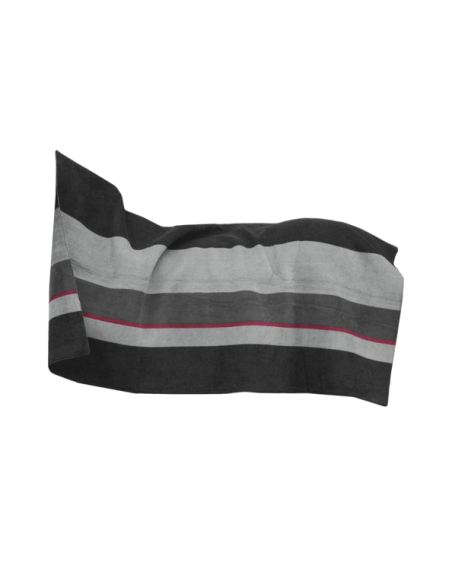 Couverture Séchante Kentucky Carré Heavy Stripes noir/gris