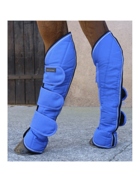 Guêtres De Transport Equithème "Tyrex 1200 D" bleu-noir