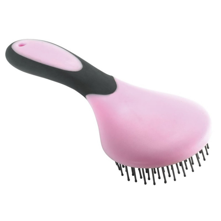 Brosse à Crinière Hippotonic Rose/Gris