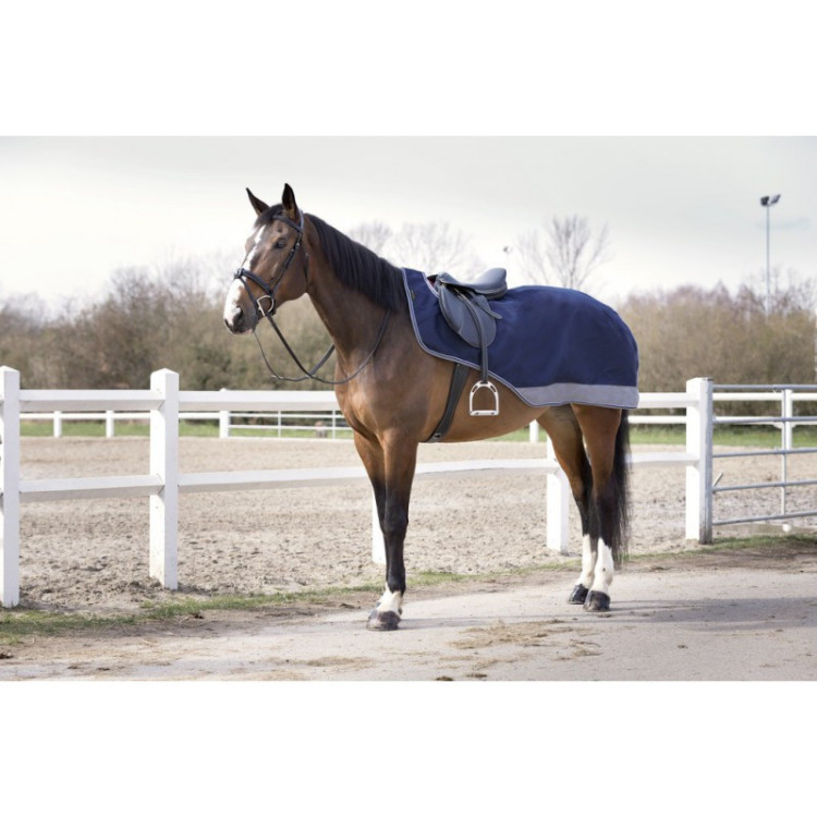 Couvre-reins Equithème "Tyrex 600 D" marine-gris