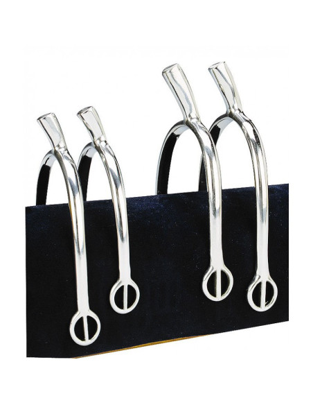 Eperons Feeling "Prince de Galles" Compensés à passants Arrondis Inox