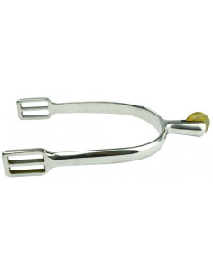 Eperons Feeling "Prince de Galles" Inox à Molette Lisse 2