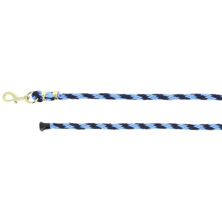 Longe Norton In Polipropilene | Moschettone Girevole In Acciaio Ottonato | Colore Blu Marino