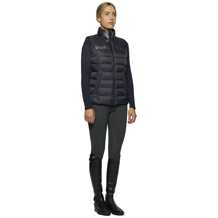 Doudoune sans manches Cavalleria Toscana shiny/ matte bleu cobalt