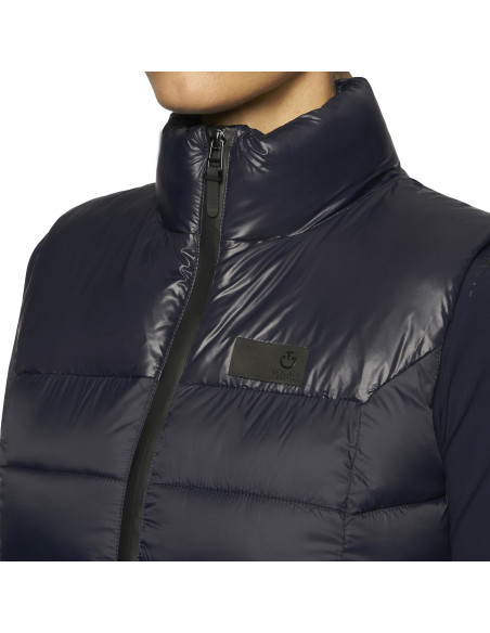 Doudoune sans manches Cavalleria Toscana shiny/ matte bleu cobalt