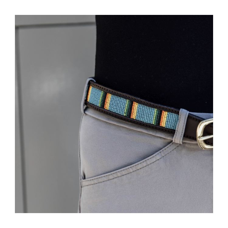 Ceinture Perles Faites Main Bleu Clair