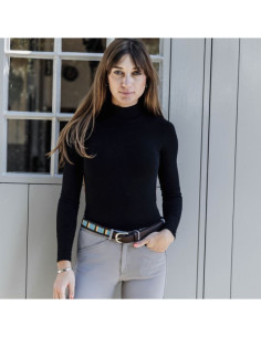 Ceinture Perles Faites Main Noire 2