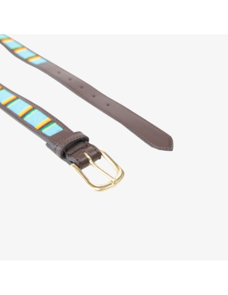 Ceinture Perles Faites Main Bleu Clair