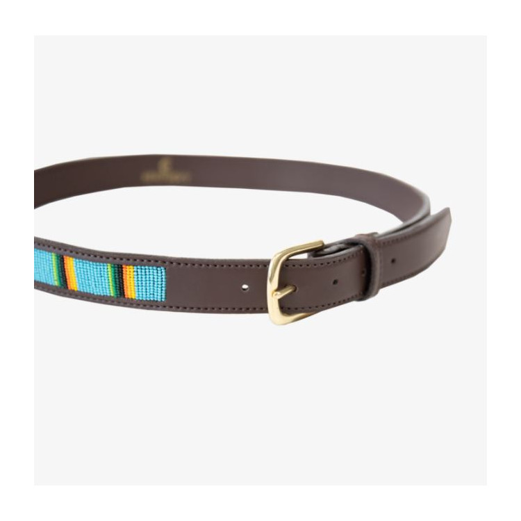 Ceinture Perles Faites Main Bleu Clair