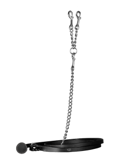 Longe En Cuir Dy'on Avec Chaîne Working noir